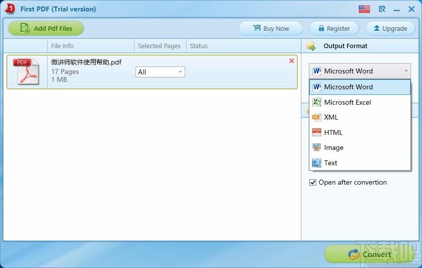 First PDF下载,PDF文件格式转换器,PDF转换
