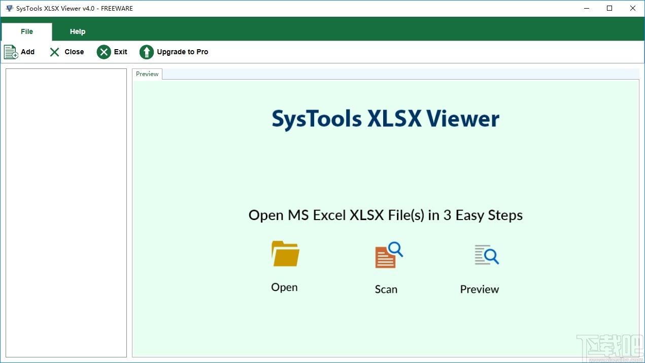 SysTools XLSX Viewer下载,Excel查看器,Excel,查看器,工作表,电子表