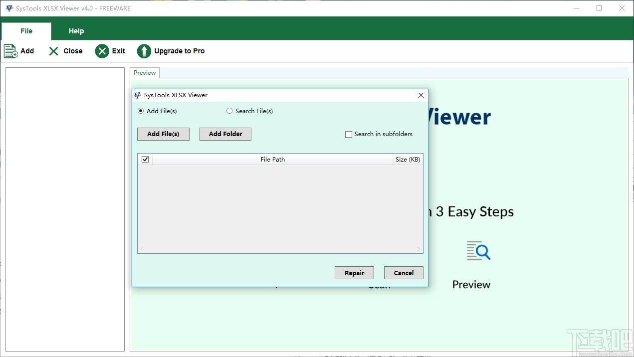 SysTools XLSX Viewer下载,Excel查看器,Excel,查看器,工作表,电子表