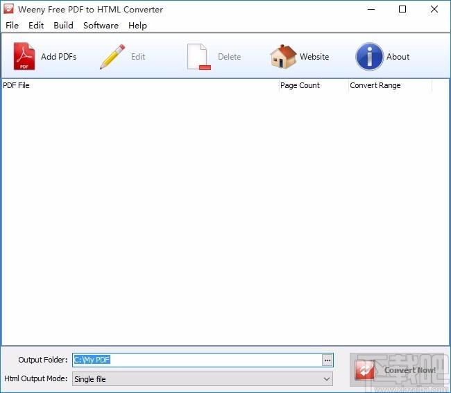 Weeny Free PDF to HTML Converter,PDF转HTML,文件转换