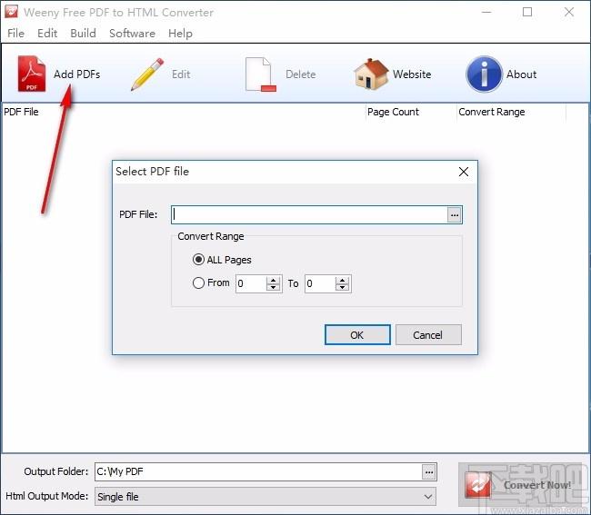 Weeny Free PDF to HTML Converter,PDF转HTML,文件转换