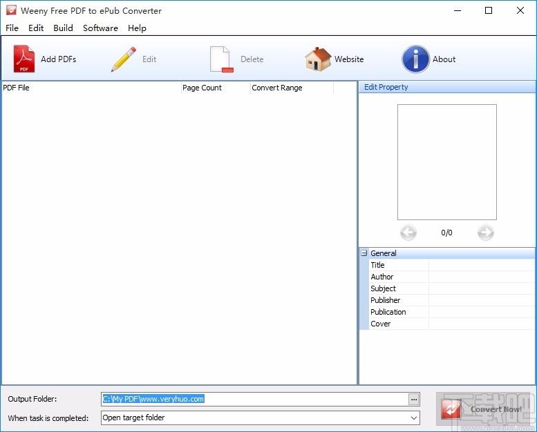 Weeny Free PDF to ePub Converter,PDF转ePub,PDF转换