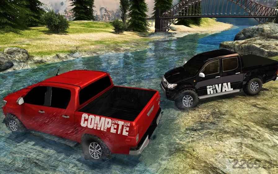 越野hilux的爬坡卡车下载,越野hilux的爬坡卡车,模拟驾驶游戏,卡车游戏